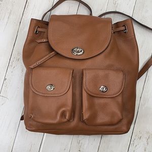 Coach Brown Leather Large Book bag Purse -EUC -